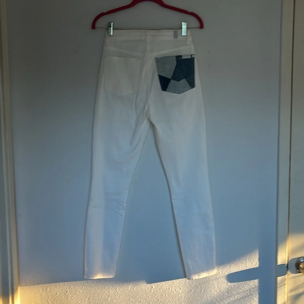 7 Jeans, size 25, white with jean accents